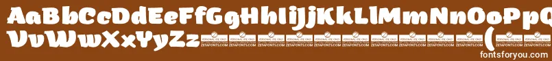 ArturoHeavyTrial Font – White Fonts on Brown Background