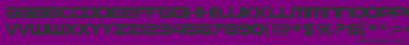 Шрифт SF Automaton Extended – чёрные шрифты на фиолетовом фоне