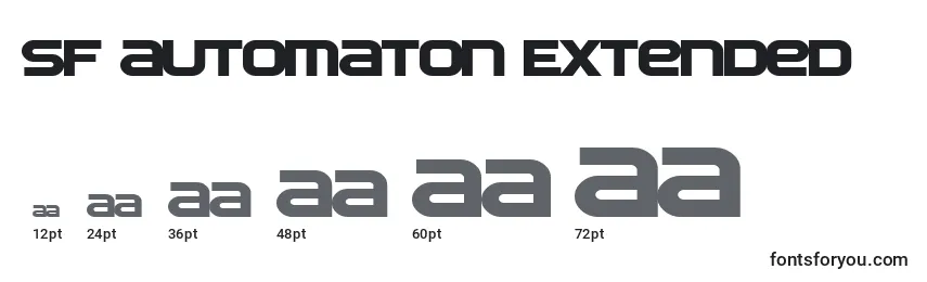 SF Automaton Extended Font Sizes