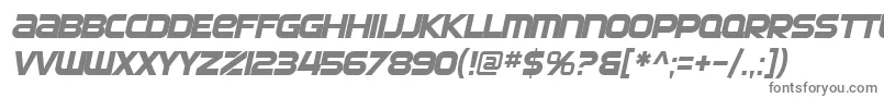Lisätietoja SF Automaton Oblique-fontista SF Automaton Oblique-fontti – harmaat kirjasimet valkoisella taustalla
