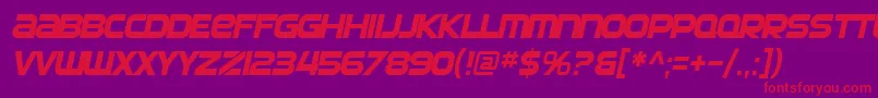 Saiba mais sobre a fonte SF Automaton Oblique Fonte SF Automaton Oblique – fontes vermelhas em um fundo violeta