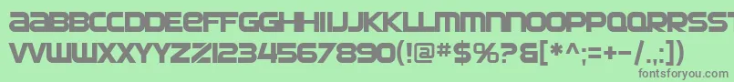 SF Automaton Font – Gray Fonts on Green Background