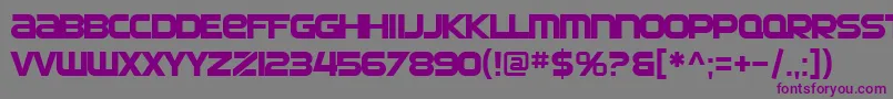 SF Automaton Font – Purple Fonts on Gray Background