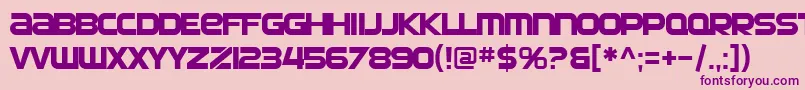 SF Automaton Font – Purple Fonts on Pink Background