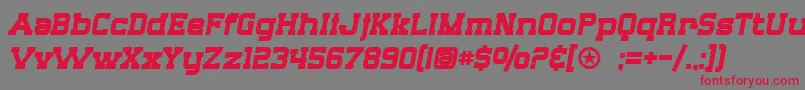 SF Big Whiskey Bold Font – Red Fonts on Gray Background