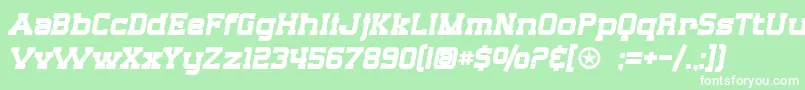 SF Big Whiskey Bold Font – White Fonts on Green Background