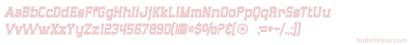 SF Big Whiskey Condensed Bold Font – Pink Fonts on White Background