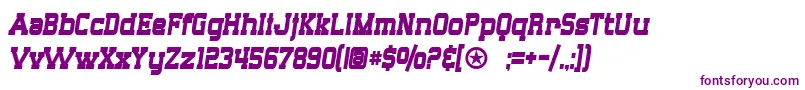 SF Big Whiskey Condensed Bold Font – Purple Fonts on White Background