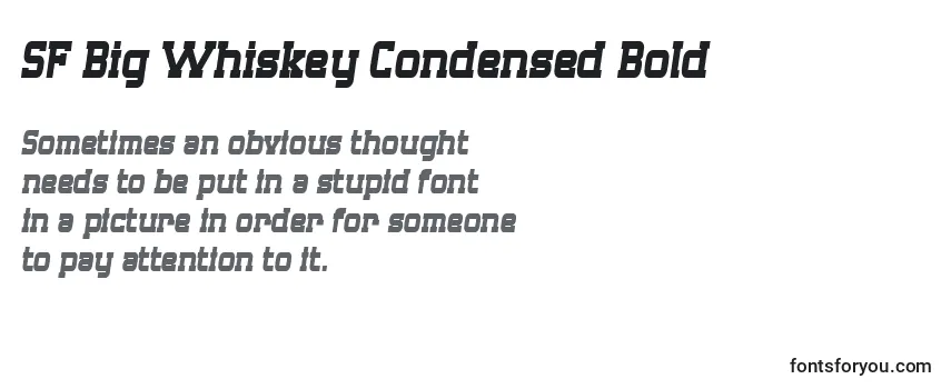 SF Big Whiskey Condensed Bold Font