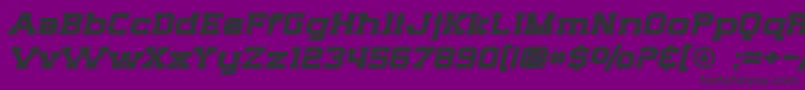 SF Big Whiskey Extended Bold Font – Black Fonts on Purple Background