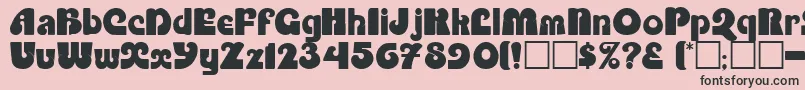 Enothernigma Font – Black Fonts on Pink Background