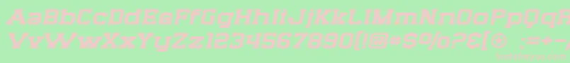 SF Big Whiskey Extended Font – Pink Fonts on Green Background