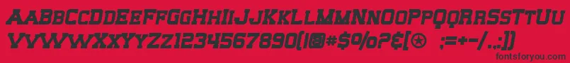 Шрифт SF Big Whiskey SC Bold – чёрные шрифты на красном фоне