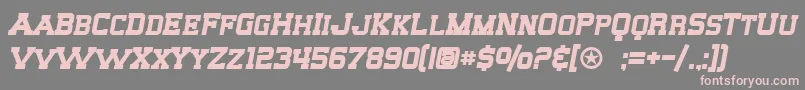 SF Big Whiskey SC Bold Font – Pink Fonts on Gray Background