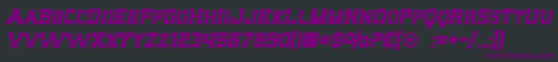 SF Big Whiskey SC Bold Font – Purple Fonts on Black Background