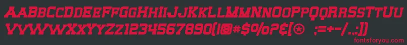 SF Big Whiskey SC Bold Font – Red Fonts on Black Background