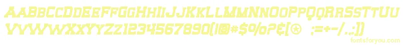 SF Big Whiskey SC Bold Font – Yellow Fonts on White Background