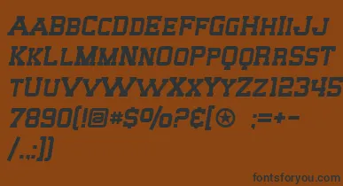 SF Big Whiskey SC font – Black Fonts On Brown Background