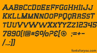 SF Big Whiskey SC font – Black Fonts On Orange Background
