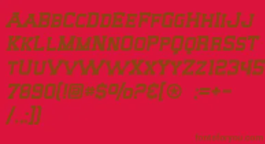 SF Big Whiskey SC font – Brown Fonts On Red Background