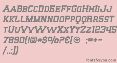 SF Big Whiskey SC font – Gray Fonts On Pink Background