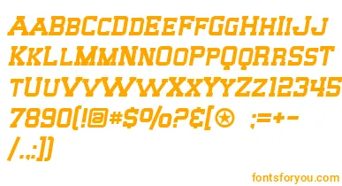SF Big Whiskey SC font – Orange Fonts On White Background