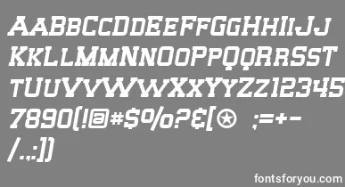 SF Big Whiskey SC font – White Fonts On Gray Background