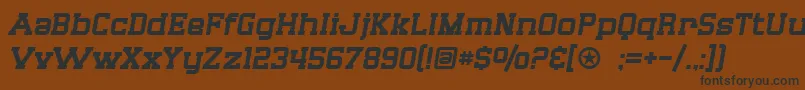 SF Big Whiskey Font – Black Fonts on Brown Background