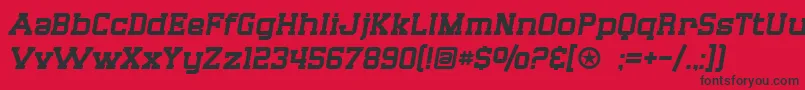 SF Big Whiskey Font – Black Fonts on Red Background