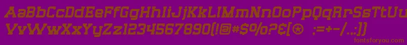 SF Big Whiskey Font – Brown Fonts on Purple Background