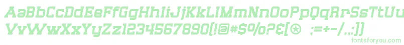 SF Big Whiskey Font – Green Fonts on White Background