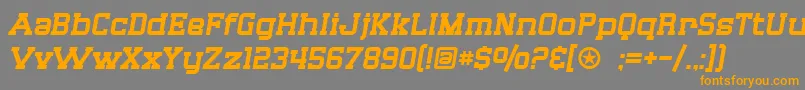 SF Big Whiskey Font – Orange Fonts on Gray Background