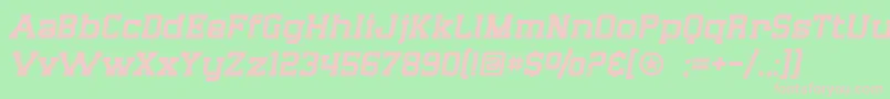 SF Big Whiskey Font – Pink Fonts on Green Background
