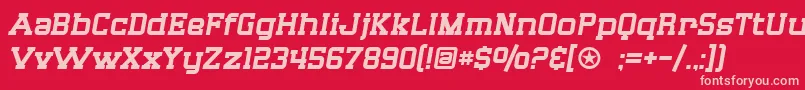 SF Big Whiskey Font – Pink Fonts on Red Background
