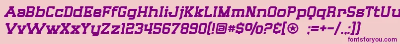 SF Big Whiskey Font – Purple Fonts on Pink Background