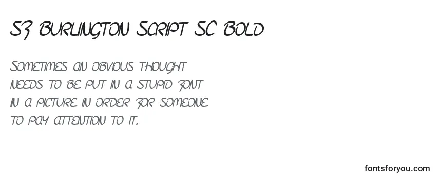 フォントSF Burlington Script SC Bold