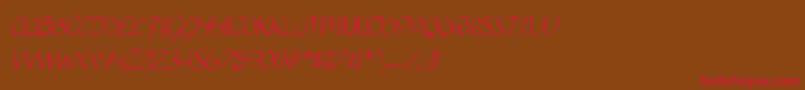 fuente SF Burlington Script SC – Fuentes Rojas Sobre Fondo Marrón