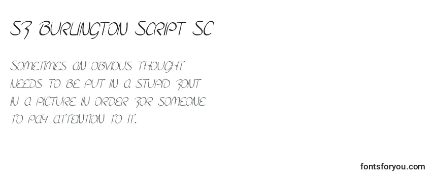 SF Burlington Script SC Font