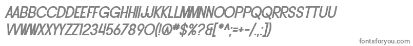 Czcionka SF Buttacup Lettering Bold Oblique – szare czcionki