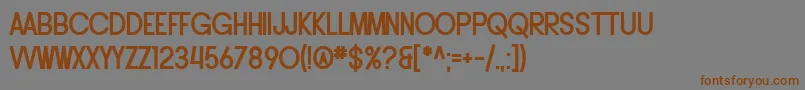 SF Buttacup Lettering Bold Font – Brown Fonts on Gray Background