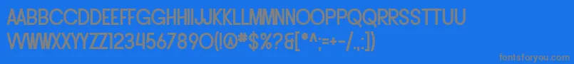 Fonte SF Buttacup Lettering Bold – fontes cinzas em um fundo azul