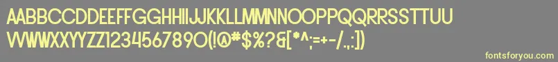 SF Buttacup Lettering Bold Font – Yellow Fonts on Gray Background