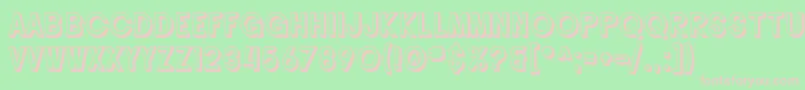 SF Buttacup Lettering Shaded Font – Pink Fonts on Green Background