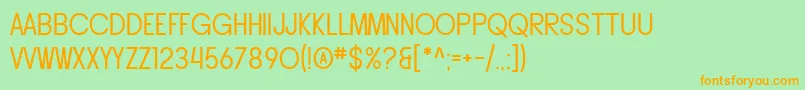 SF Buttacup Lettering Font – Orange Fonts on Green Background