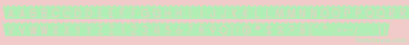 SF Buttacup Font – Green Fonts on Pink Background