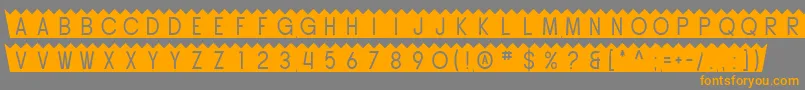 SF Buttacup Font – Orange Fonts on Gray Background