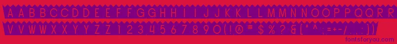 Шрифт SF Buttacup – фиолетовые шрифты на красном фоне