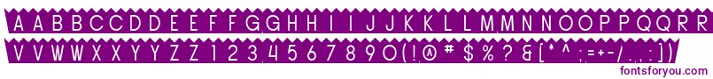 SF Buttacup Font – Purple Fonts on White Background