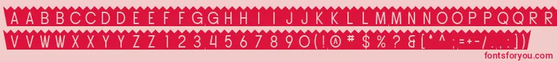SF Buttacup Font – Red Fonts on Pink Background
