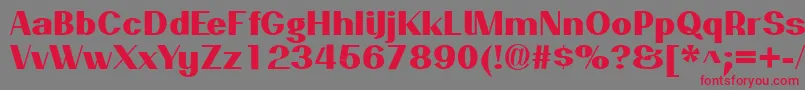 PassionsanspdaoExtrabold Font – Red Fonts on Gray Background